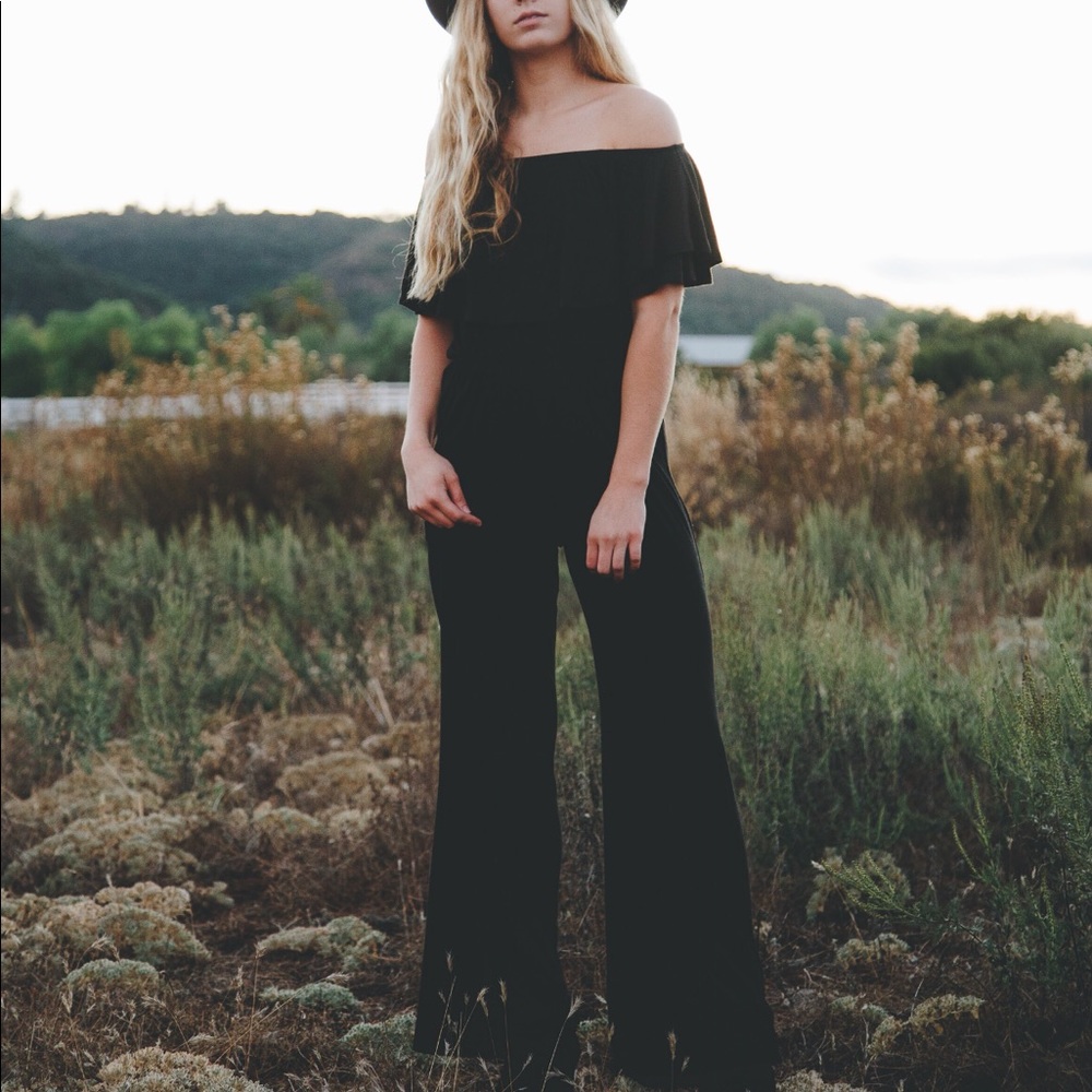 Off the shoulder jumpsuit